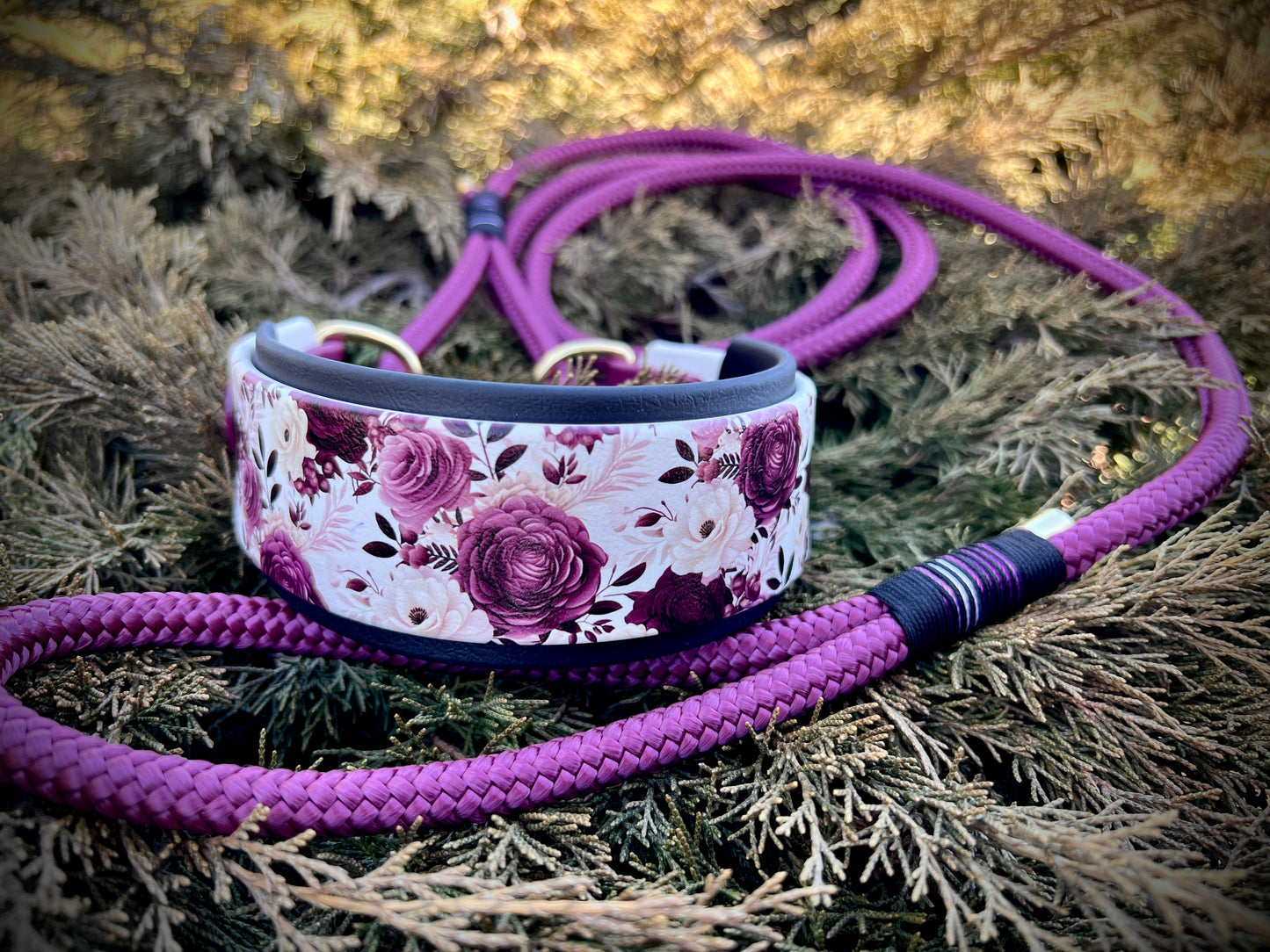 Biothane-Rope Martingale Leash "Print"