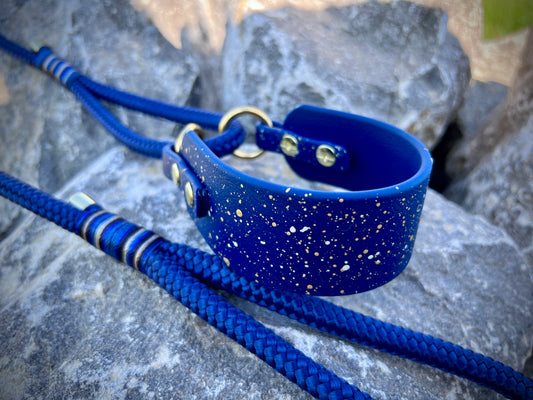 Biothane-Rope Martingale Leash Single 1.5" "Speckled"