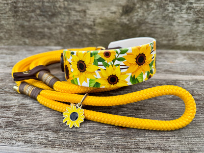 Sunflower Martingale Leash 1.5"