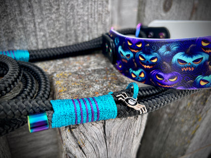 Biothane Rope Martingale "Black Halloween"